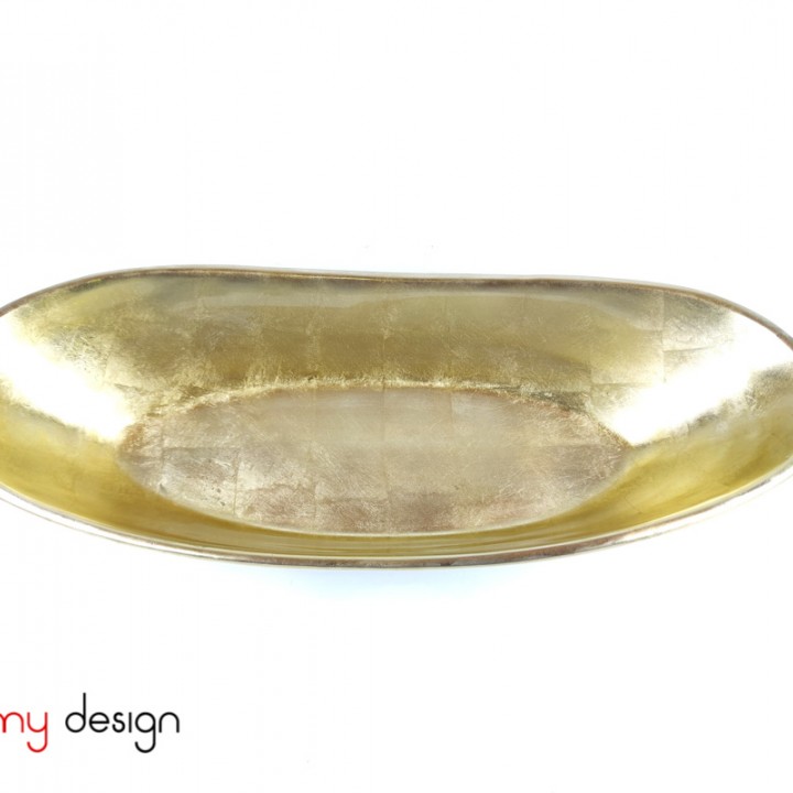 Gold oval tray